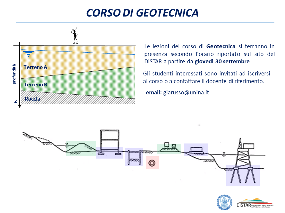 Locandina corso Geotecnica 23.09.21