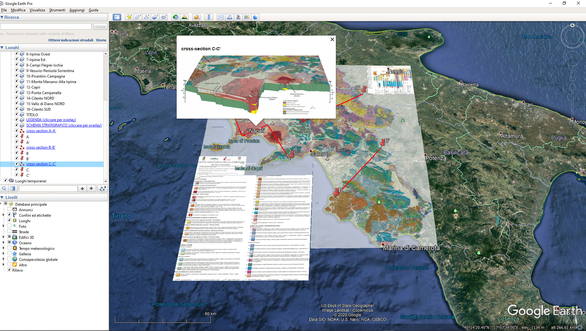 Carta Geologica della Campania