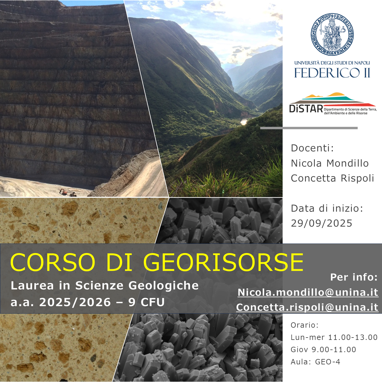 Georisorse locandina Corsi DiSTAR rev 17 02 2025