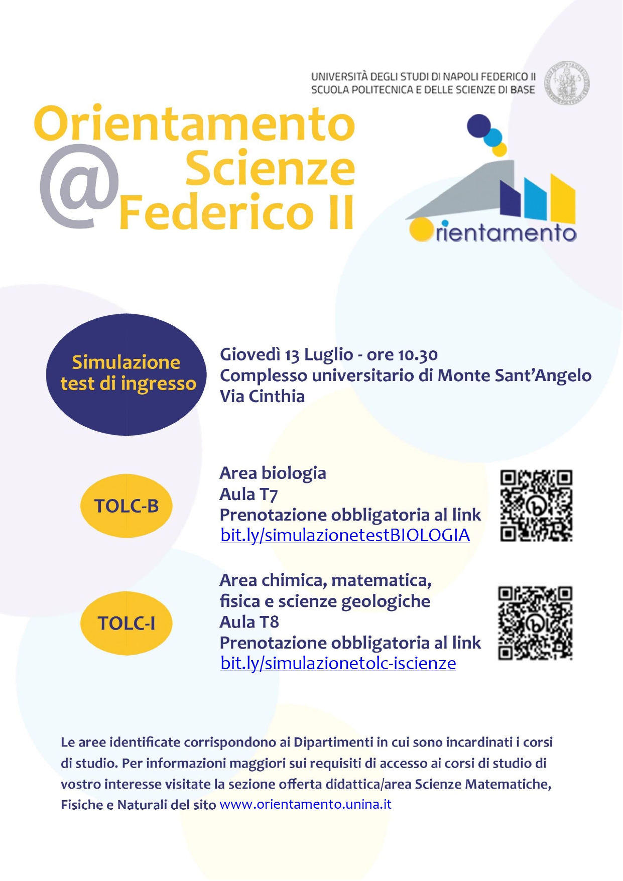 orientamento Scienze Federico II