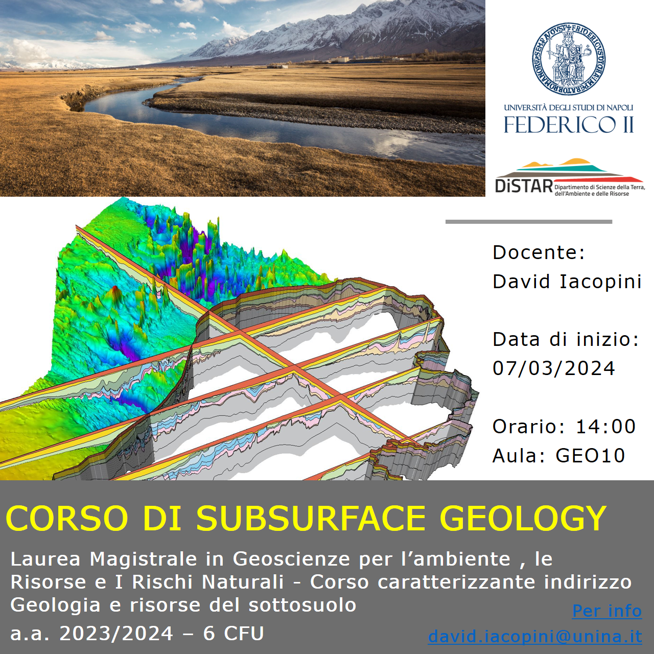 David locandina Corso subsurface