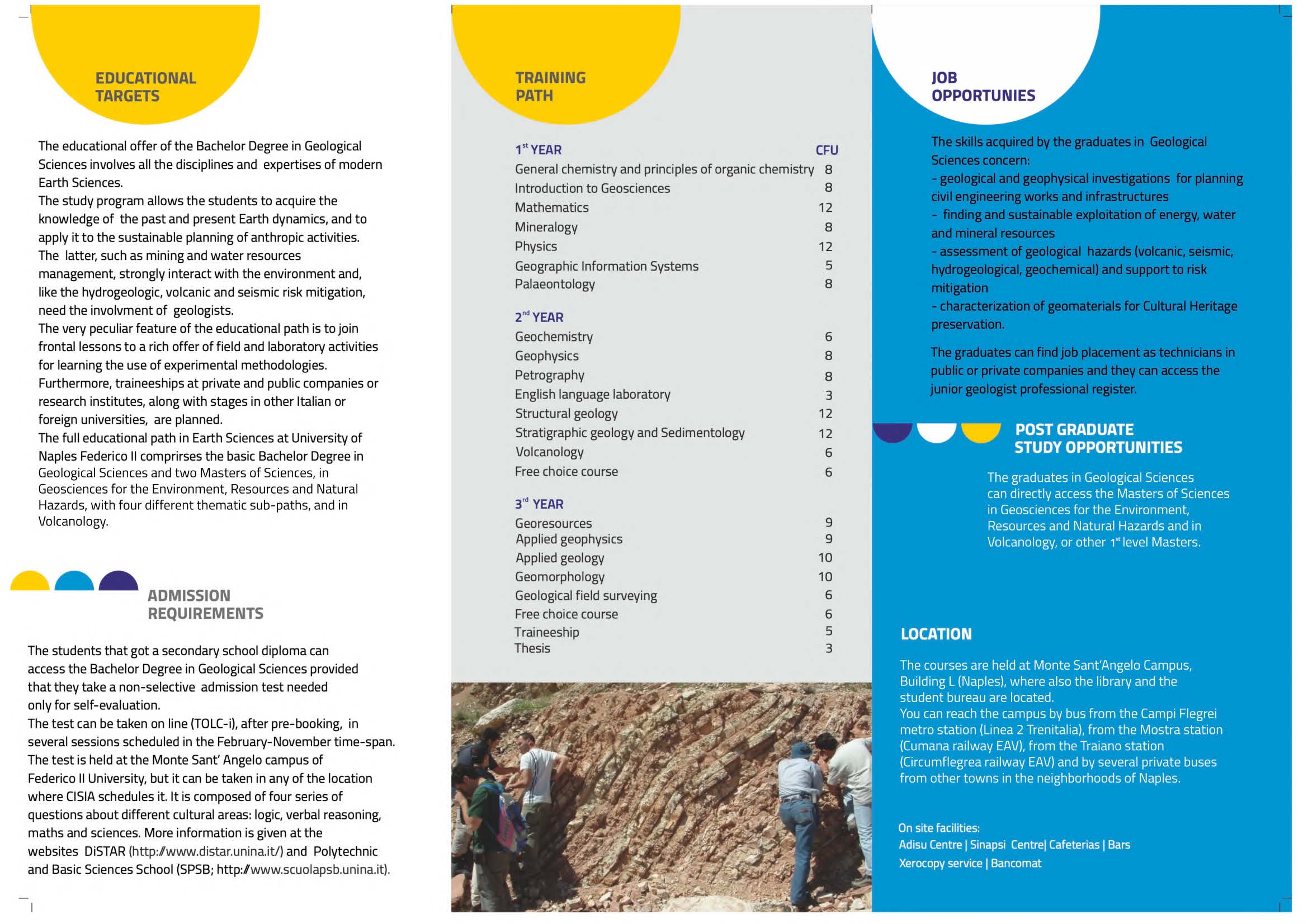 Flyer BS GEOLOGICAL SCIENCES en 19 lug 2022 Pagina 2