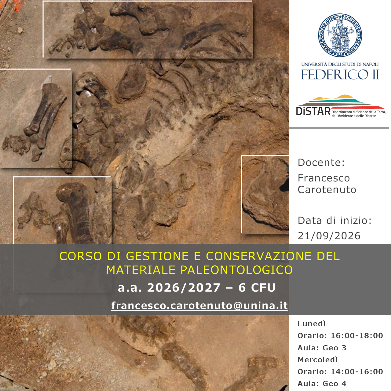 Locandina Carotenuto DISTAR 2026