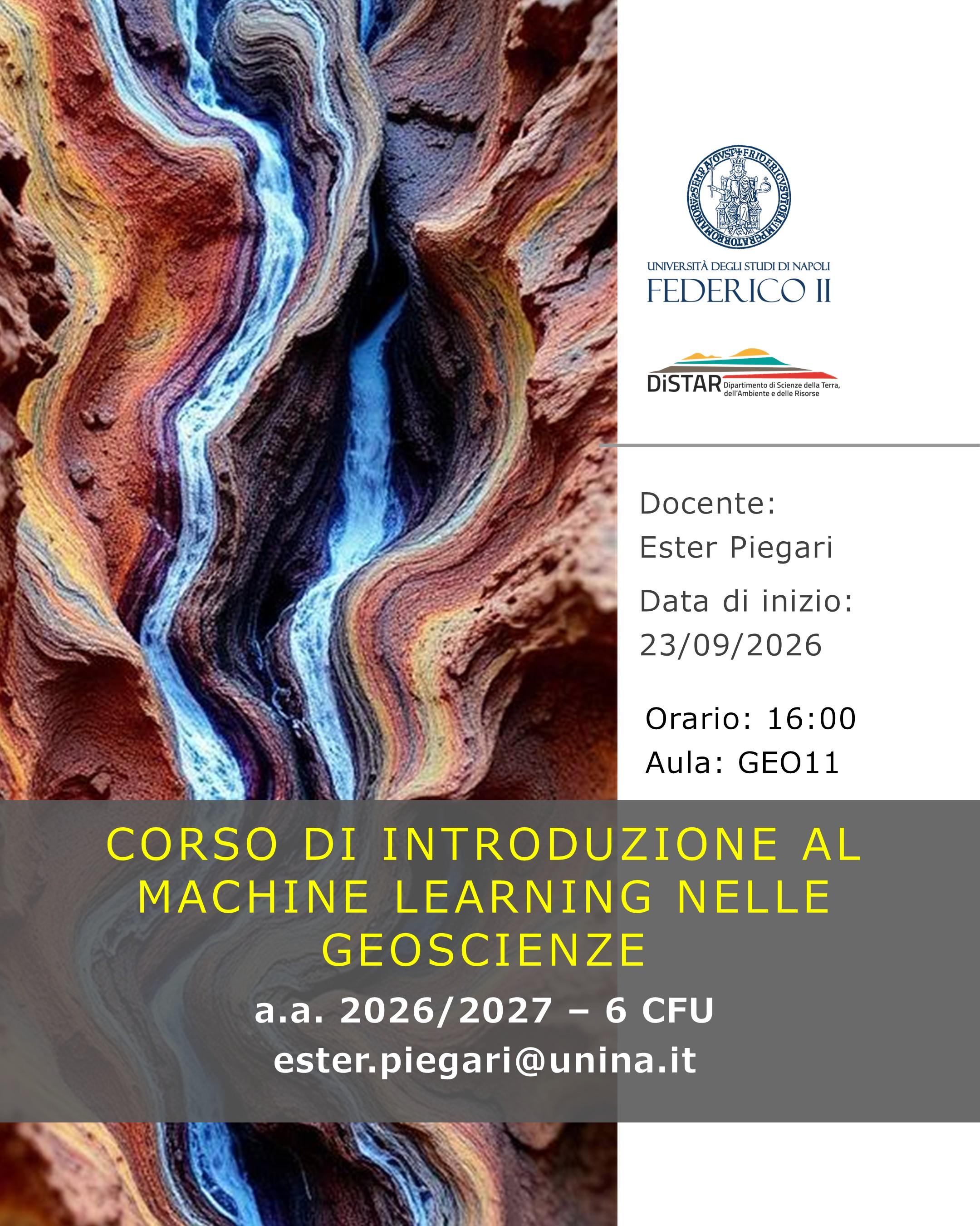 locandina Corsi DiSTAR Intro to ML 2026