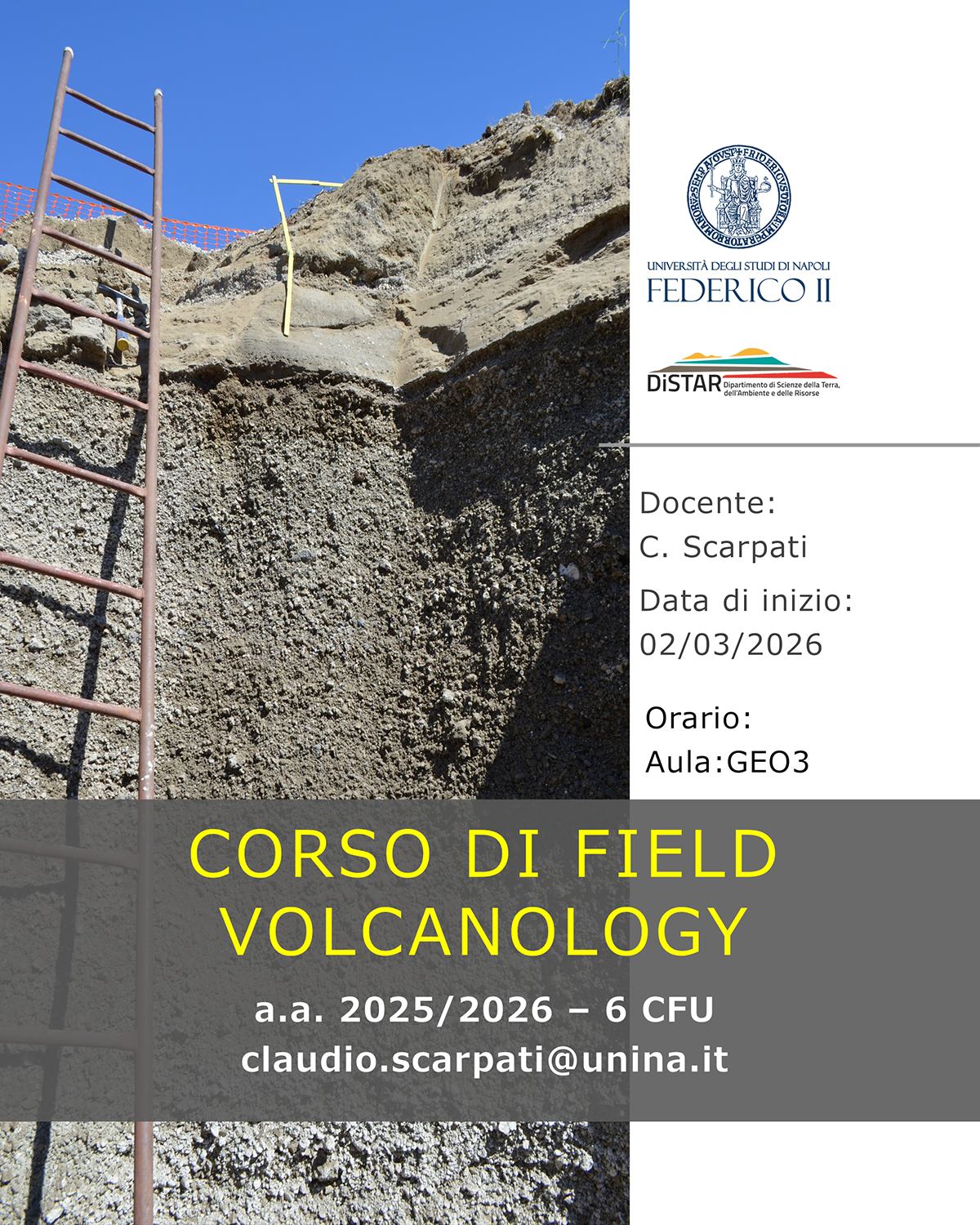 locandina Corso field volcanology scarpati DEF