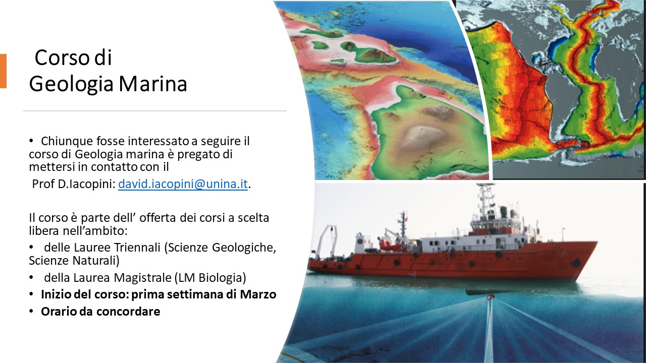 corso di geologia marina