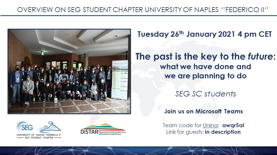 seminario SEG student Chapter gennaio 2021